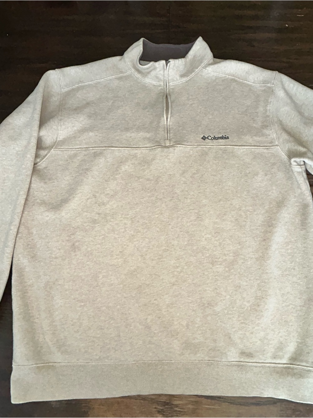 Columbia Men’s Light Cream Half-Zip Pullover